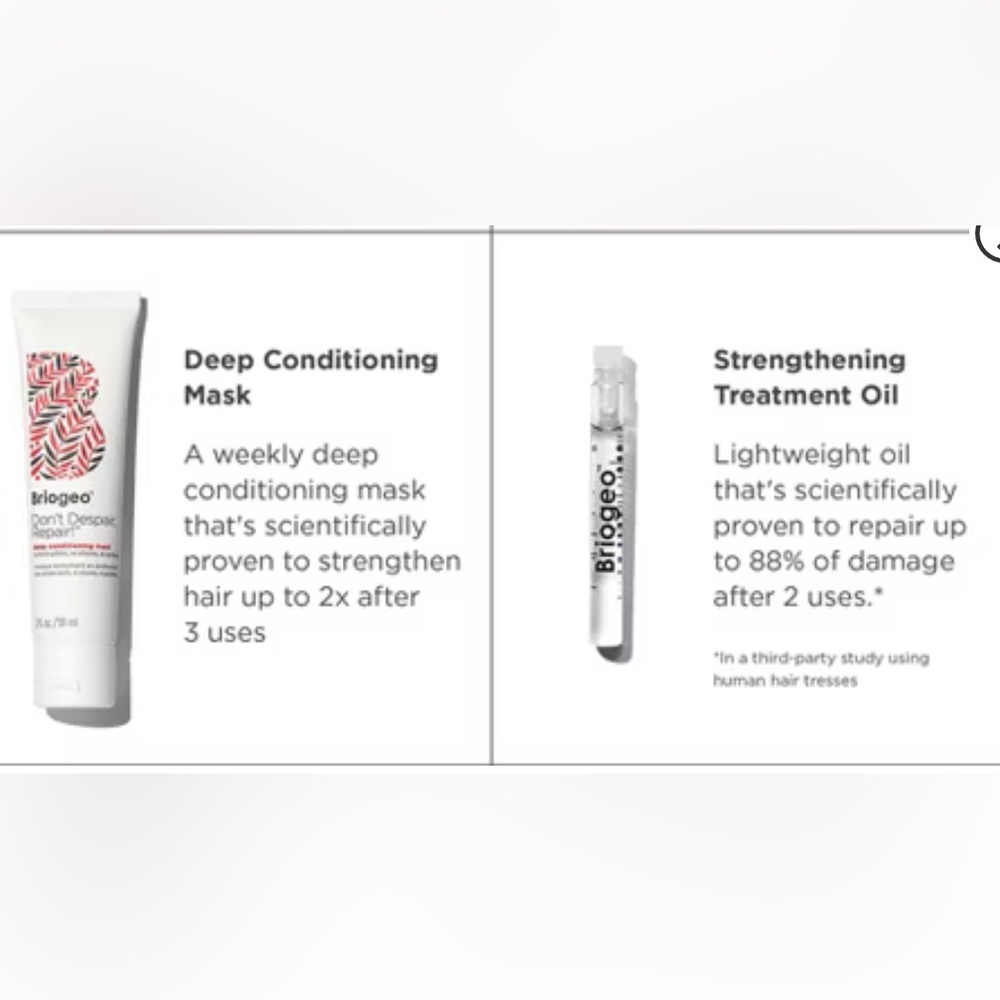 Briogeo Deep Conditioning Mask and Treatment Oil Set